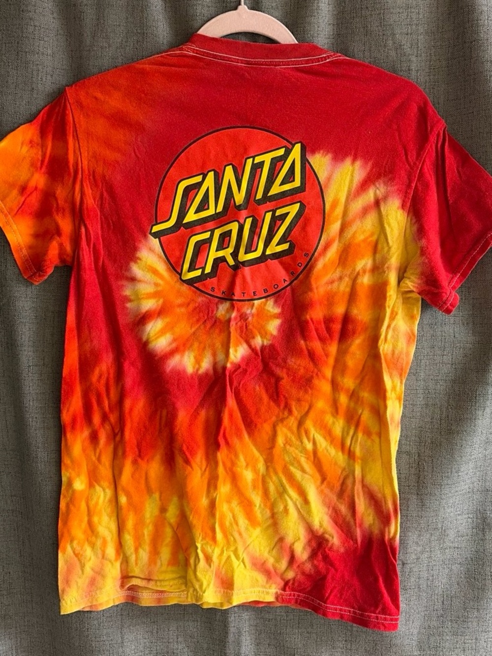 🔥 Santa Cruz Classic Dot Blaze Tie-Dye Tee
